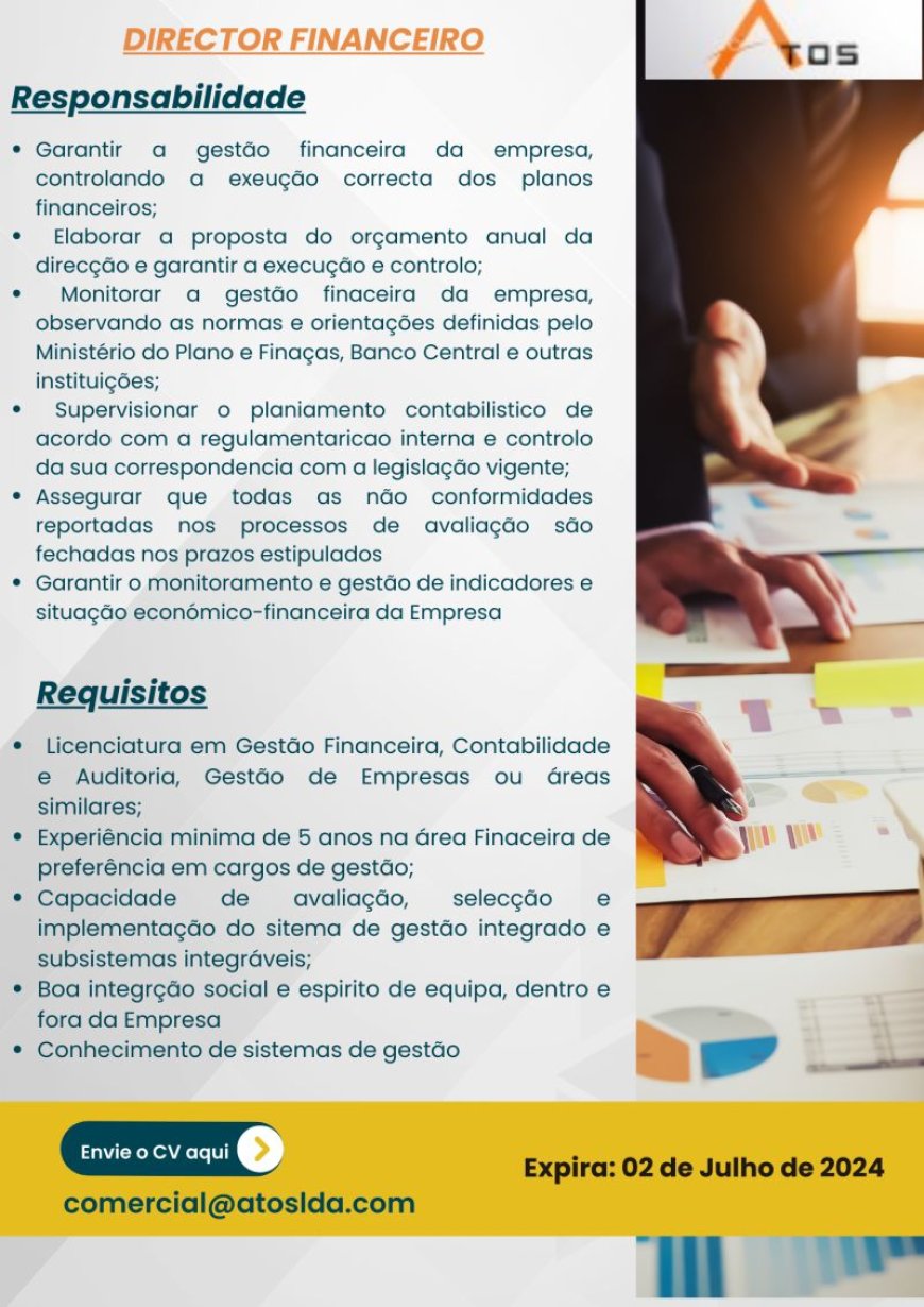 Vaga – Director (a) financeiro