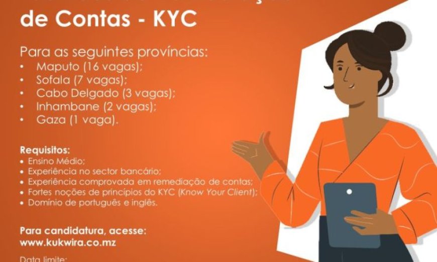 Vaga – (29) Técnicos de Remediação de Contas – KYC