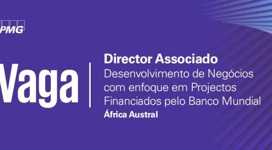 Vaga – Director Associado Desenvolvimento de Negócios  com enfoque em Projectos  Financiados pelo Banco Mundial